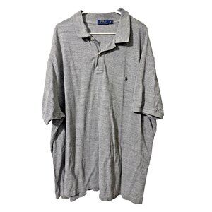 Polo Ralph Lauren Gray Knit Cotton Shirt Size 4X Big